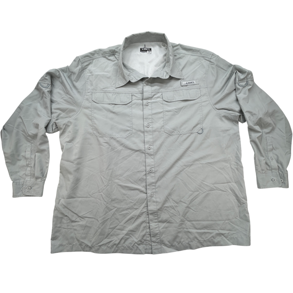 Habit Shirt Mens 2XL Dusk TS1361 Long Sleeve Solar-Factor 40+ Outdoor Fishing